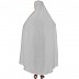 Free size jilbab with nose piece- Silver Grey